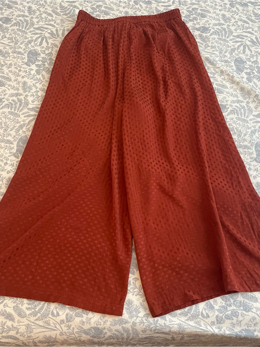 Anthropologie Dolan Left Coast Collection Silky Wide Leg Cropped Pants Size S - Picture 2 of 11
